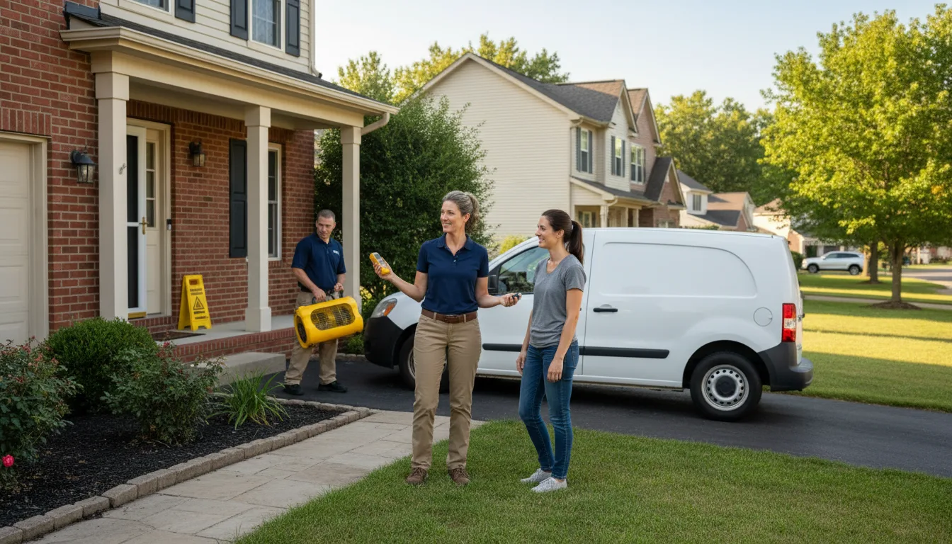Residential water damage restoration in Fredonia, KY